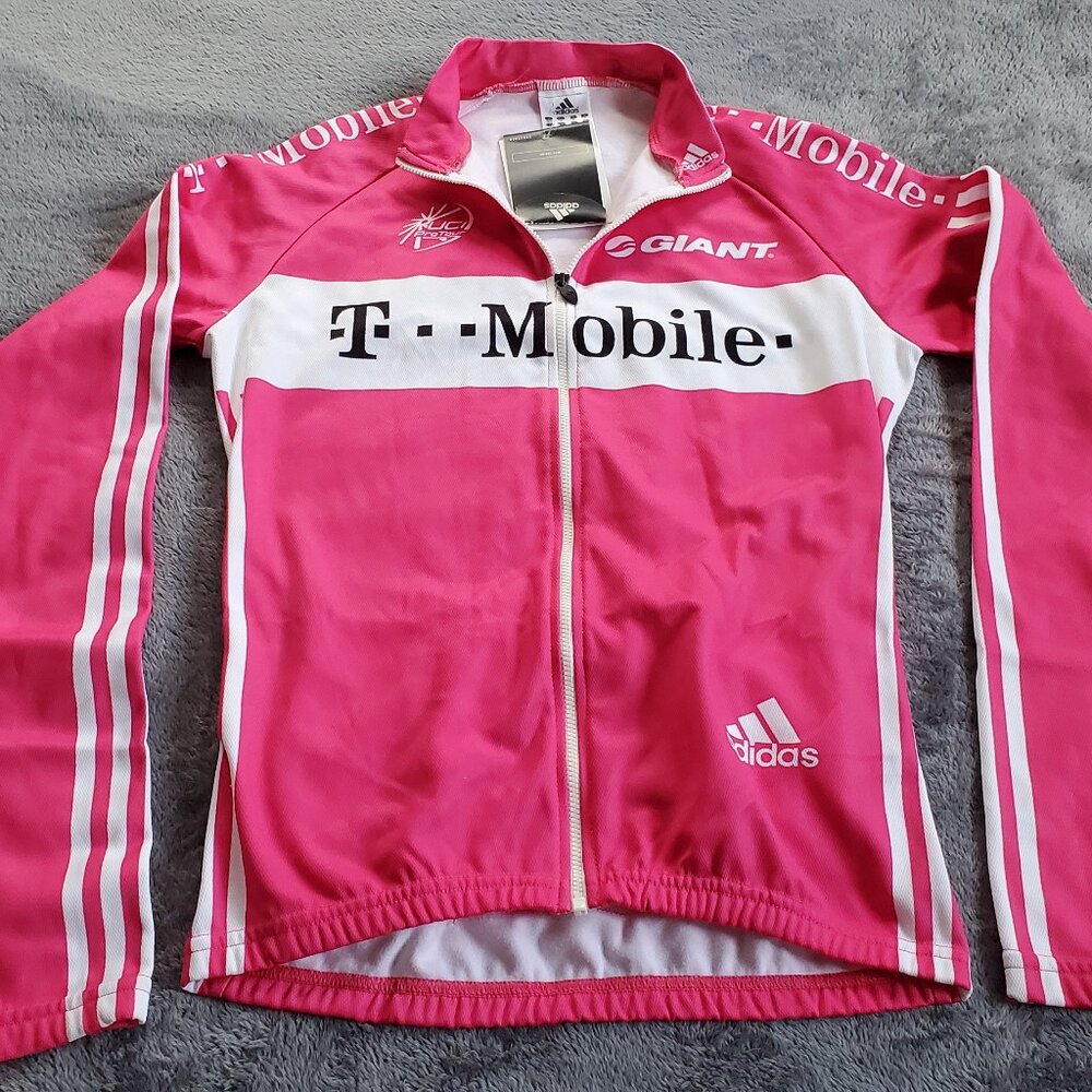 NEW Team T-Mobile Adidas jersey cycling bike bicycle road GIANT RACING PINK Sz M
